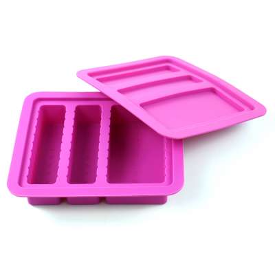 Wholesale High quality New design Rectangle Food-grade Silicone butter mold for Ice, butter, chocolate, cake